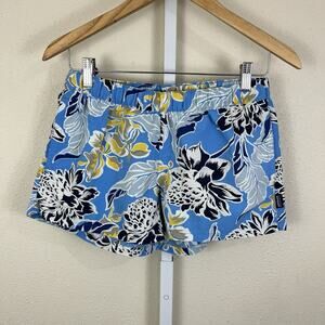 Patagonia Blue Floral Athletic Shorts